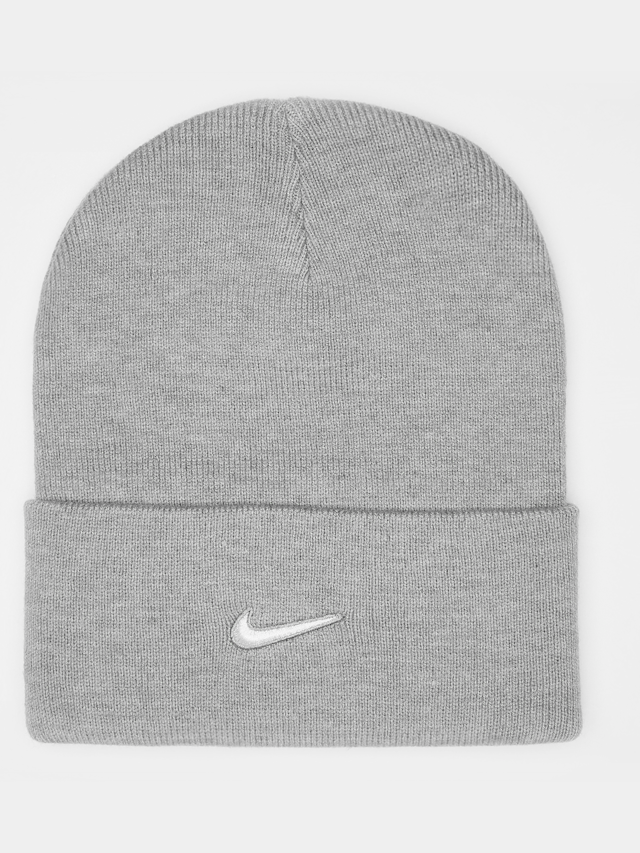 Nike, Peak Swoosh Beanie, grey, Image 1 of 3