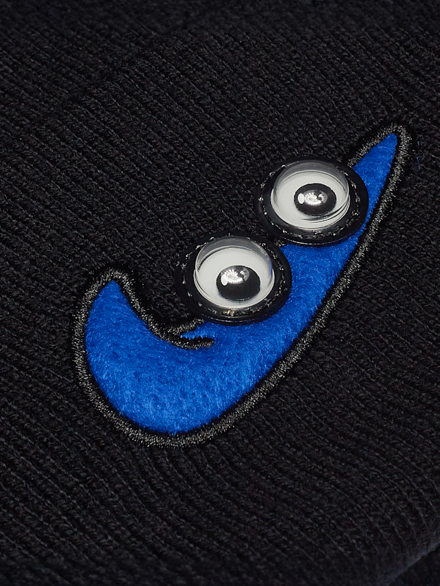 Nike, Peak Swooshy-Beanie, black, Image 3 of 4