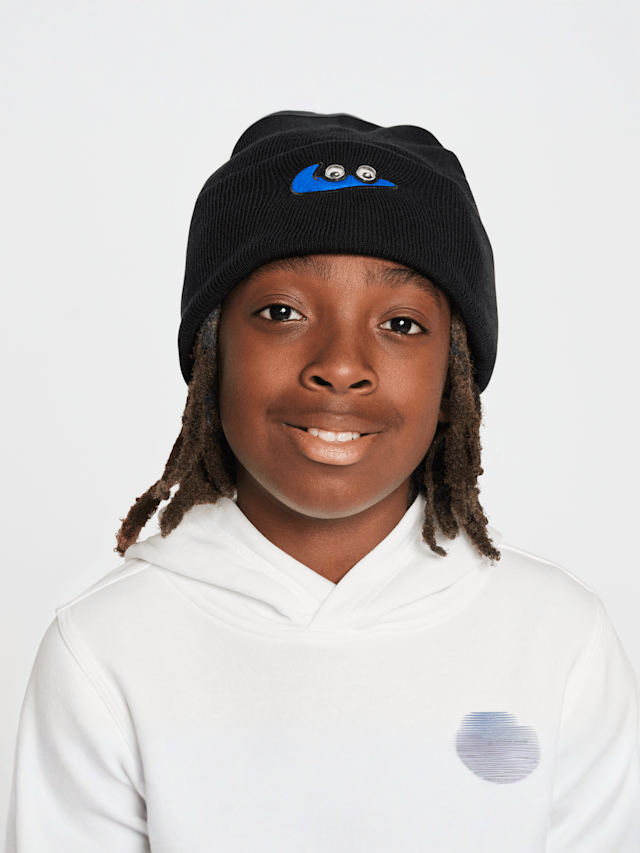 Nike, Peak Swooshy-Beanie, black, Image 4 of 4