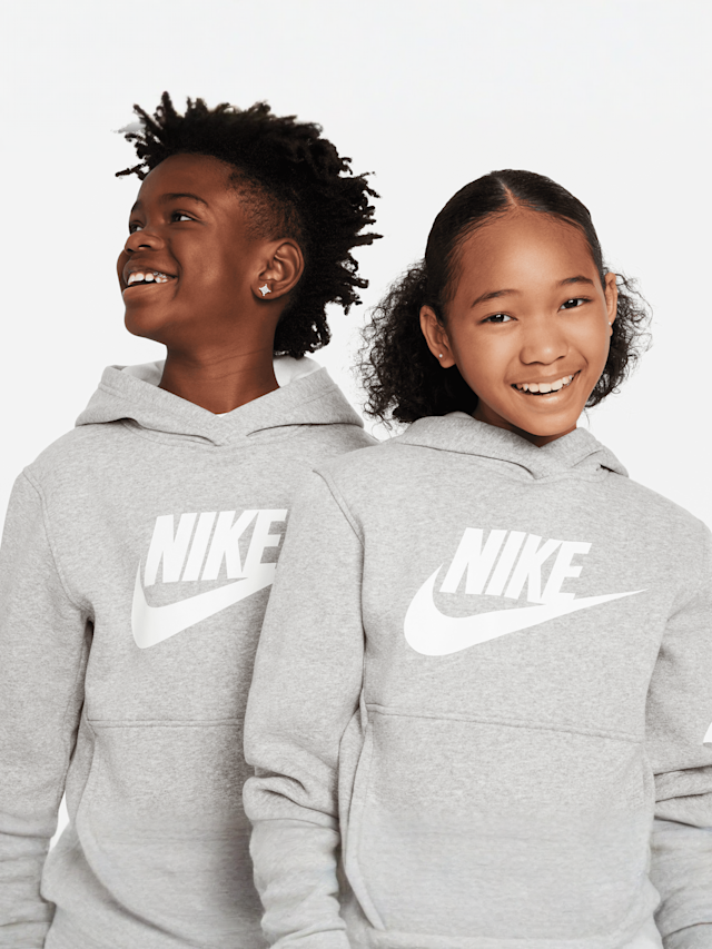 Nike, Sportswear Club Fleece Hoodie, grey, Image 3 of 5