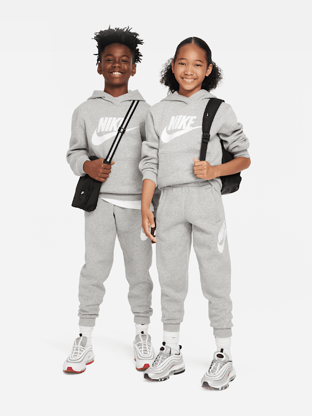 Nike, Sportswear Club Fleece Hoodie, grey, Image 5 of 5