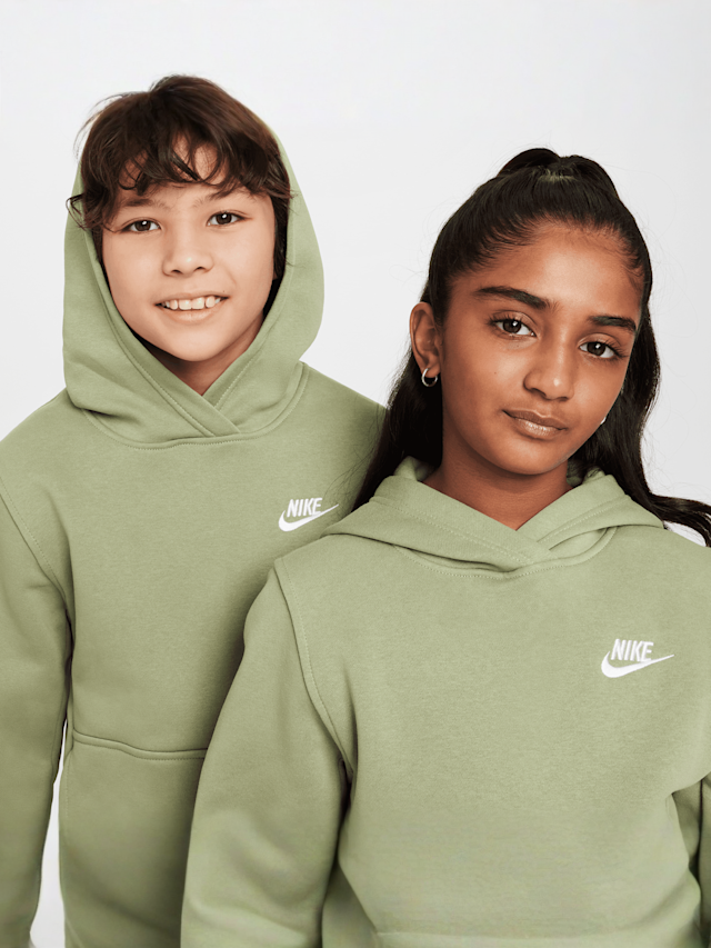Nike, Sportswear Club Fleece Hoodie, green, Image 4 of 6
