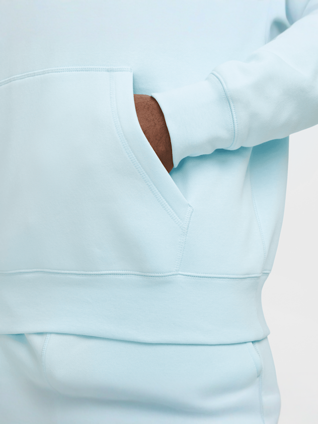 Nike, Club Fleece Hoodie, blue, Image 4 of 6