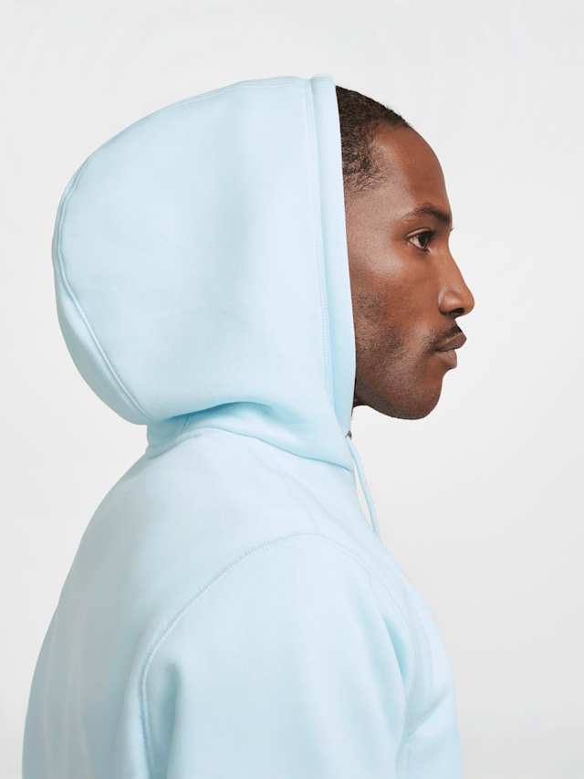 Nike, Club Fleece Hoodie, blue, Image 5 of 6