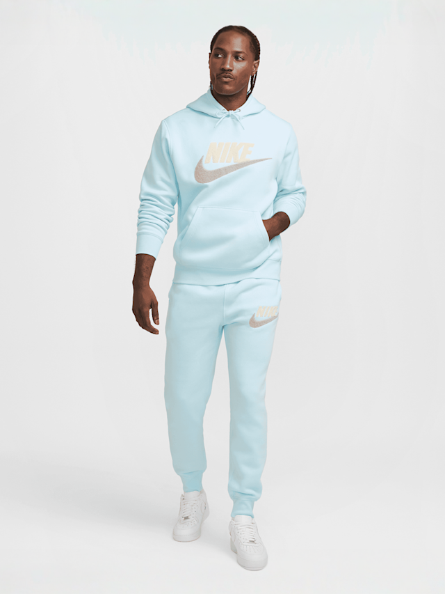Nike, Club Fleece Hoodie, blue, Image 6 of 6