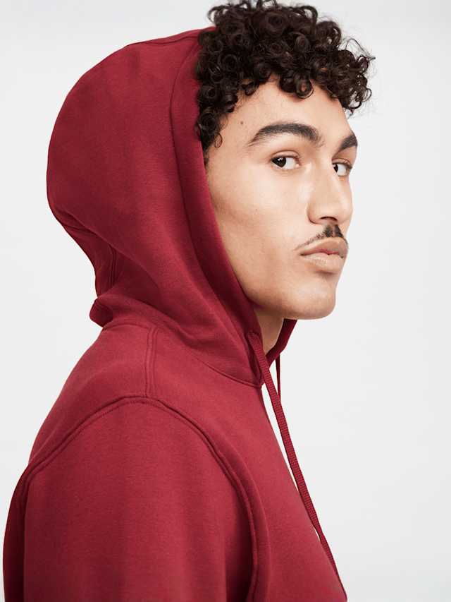 Nike, Sportswear Club Fleece Hoodie, red, Image 6 of 7