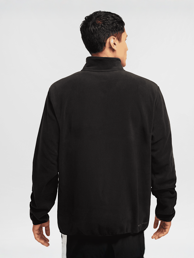 Nike, Sportswear Swoosh Air Half-Zip Polar Fleece, black, Image 2 of 7