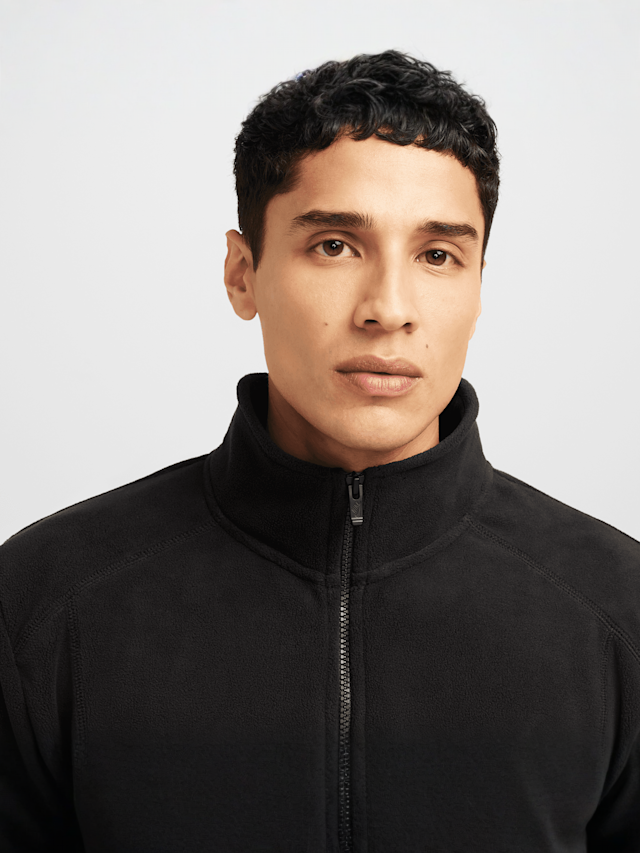 Nike, Sportswear Swoosh Air Half-Zip Polar Fleece, black, Image 3 of 7