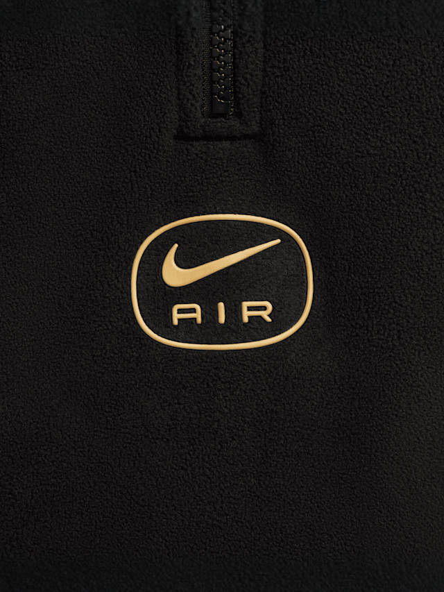 Nike, Sportswear Swoosh Air Half-Zip Polar Fleece, black, Image 4 of 7