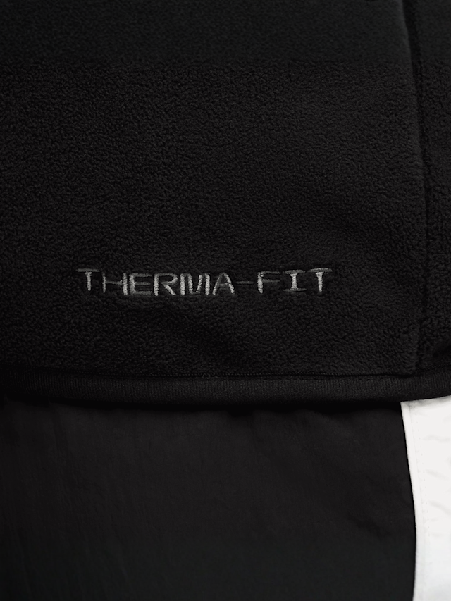 Nike, Sportswear Swoosh Air Half-Zip Polar Fleece, black, Image 6 of 7