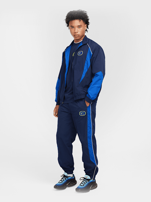 Nike, Sportswear Swoosh Woven Air Pants, blue, Image 6 of 6