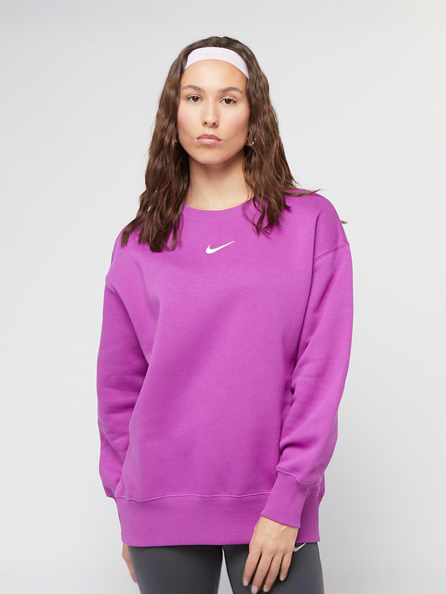 Nike, Phoenix Fleece Oversized Crew, light pink, Image 1 of 4