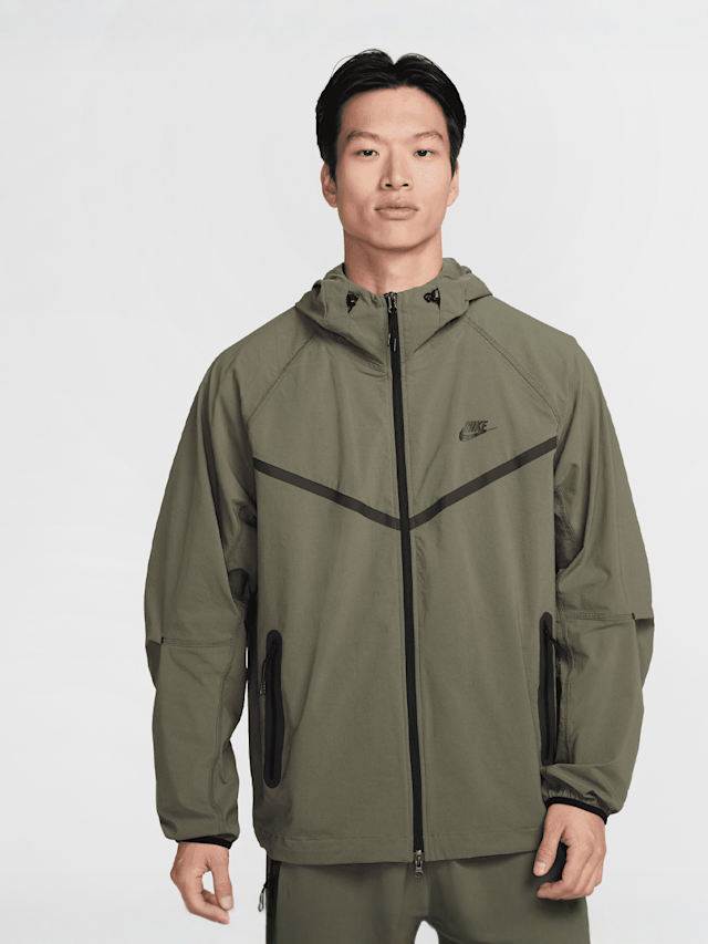 Nike, Tech Woven Windrunner Full Zip Jacket, green, Image 1 of 8