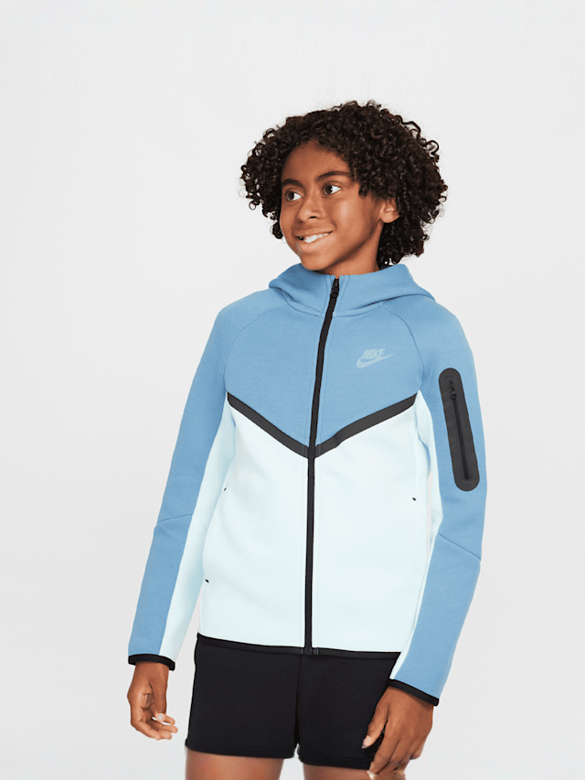 Nike, Sportswear Tech Fleece Full-Zip Hoodie, blue, Image 1 of 7