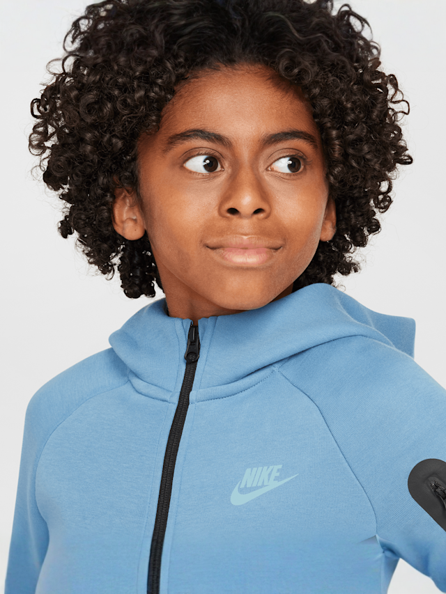 Nike, Sportswear Tech Fleece Full-Zip Hoodie, blue, Image 3 of 7