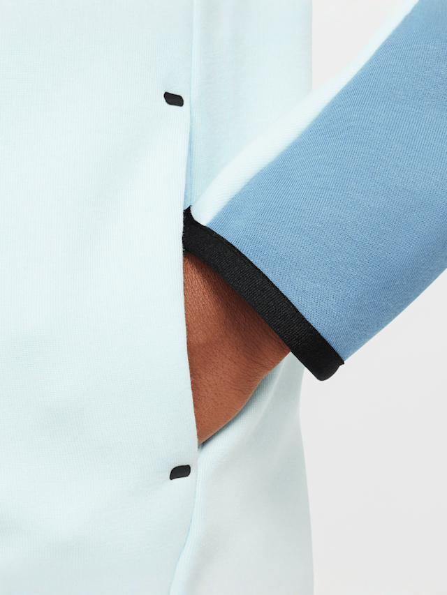 Nike, Sportswear Tech Fleece Full-Zip Hoodie, blue, Image 5 of 7