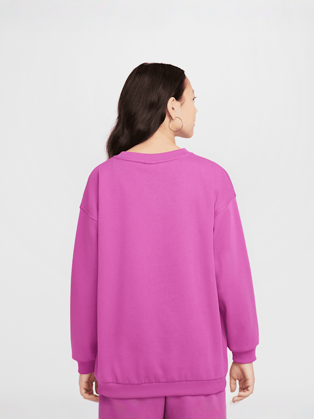 Nike, Sportswear Club Fleece Oversized Crew, Pink, Image 2 of 5