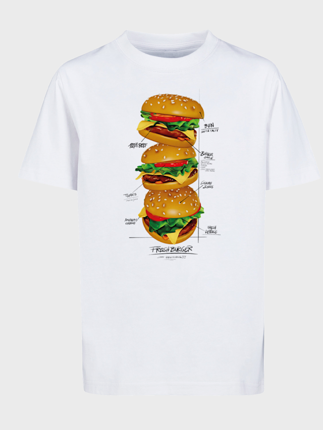 Mister Tee - Kids, Triple Burger Tee, white, Image 1 of 3