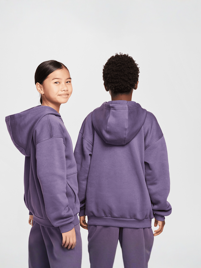 Nike, Sportswear Club Fleece Oversized Fullzip, roze, Afbeelding 2 van 7