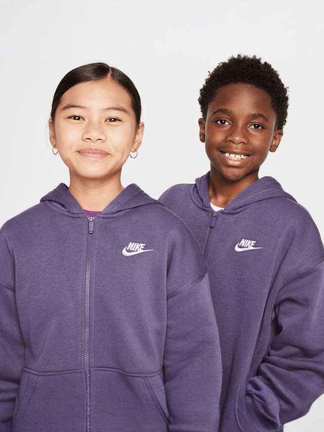 Nike, Sportswear Club Fleece Oversized Fullzip, roze, Afbeelding 3 van 7