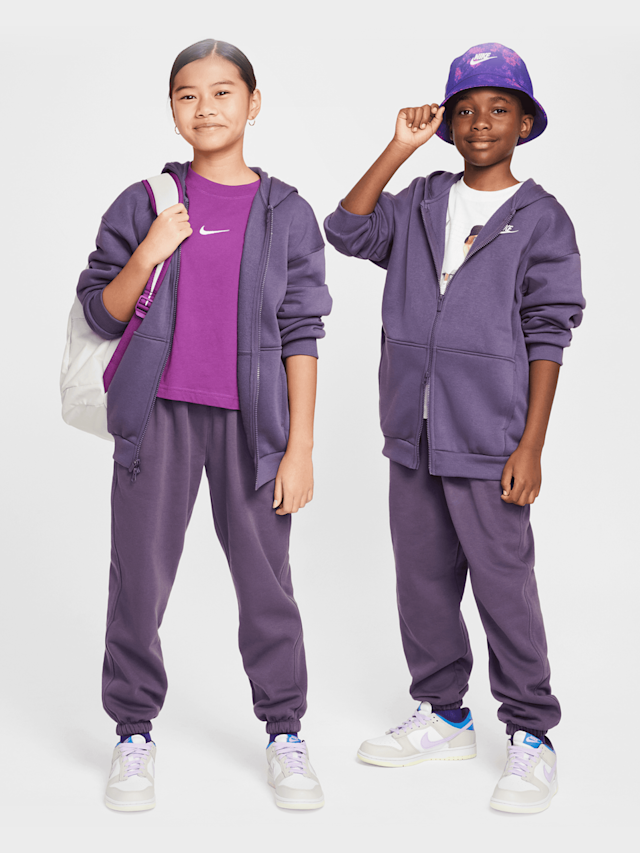 Nike, Sportswear Club Fleece Oversized Fullzip, roze, Afbeelding 7 van 7