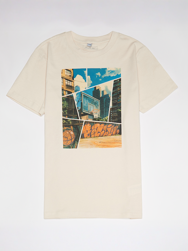 Mister Tee - Kids, Basketball Comic Tee, beige, Image 1 of 3