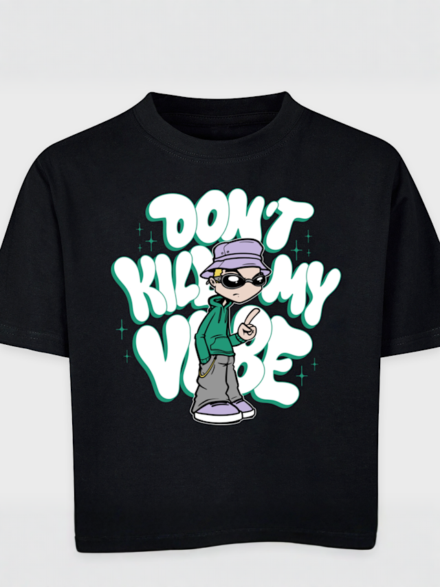 Mister Tee - Kids, Don't Kill My Vibe Tee, black, Image 3 of 3