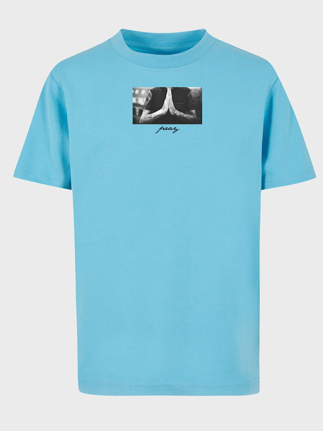 Mister Tee - Kids, Pray Tee, blue, Image 1 of 3