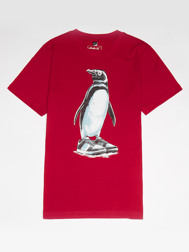 Mister Tee - Kids, Fancy Penguin Tee, red, Image 1 of 3