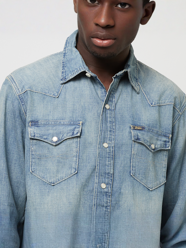 Polo Ralph Lauren, Icon Long Sleeve-Sport Shirt, niebieski, Obraz 3 z 4