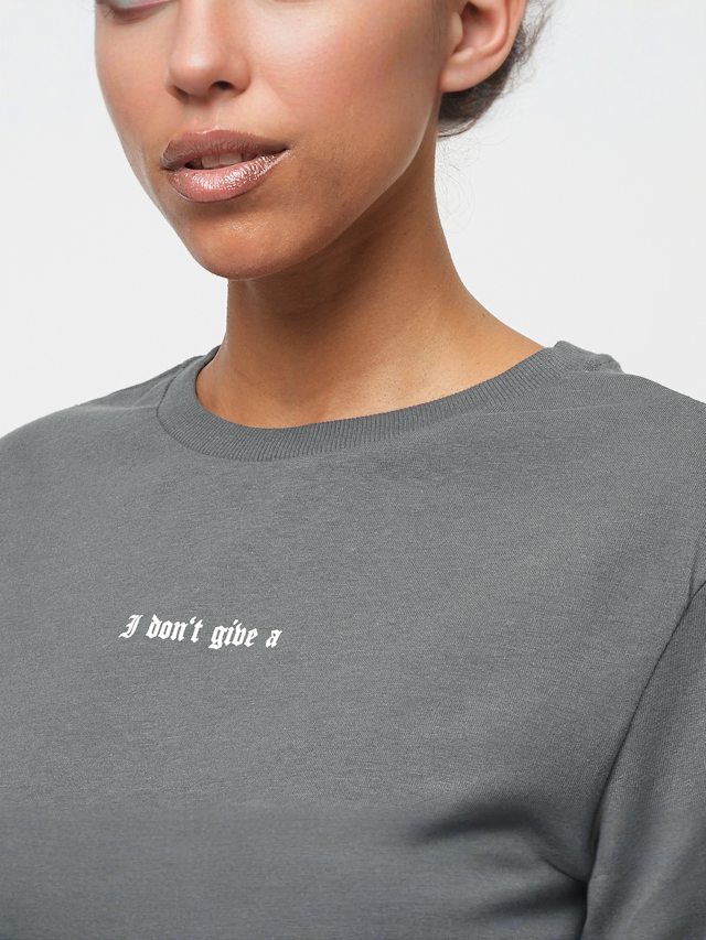 Miss Tee, I Don't Give A F Tee, grijs, Afbeelding 3 van 5