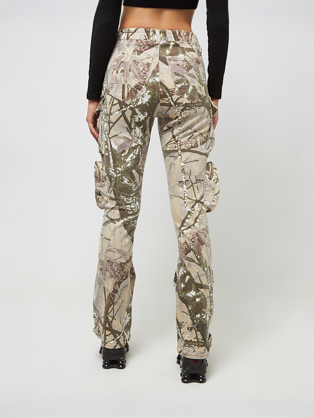 Smoke Rise, Utility High Rise Straight Pants, camouflage, Image 2 of 5