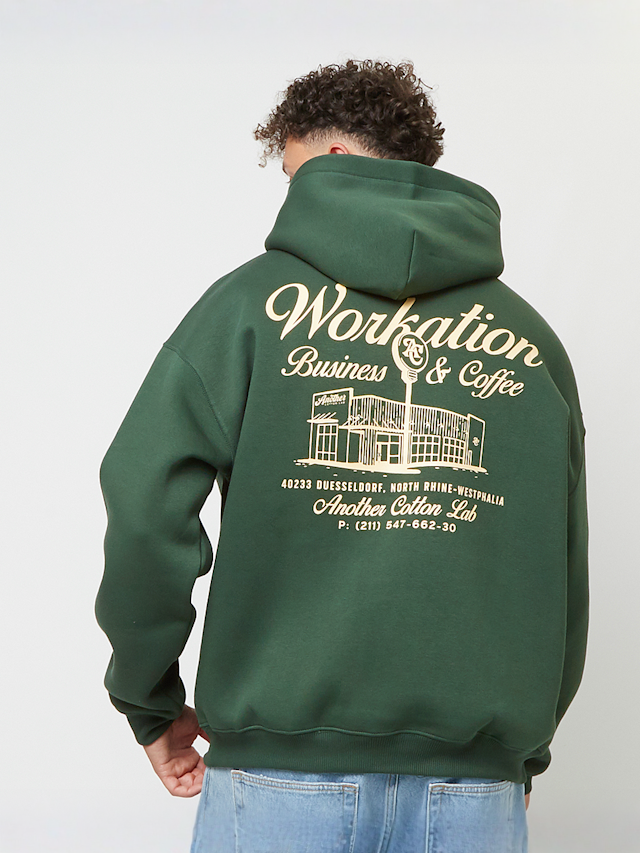 Another Cotton Lab, Workation Oversize Hoodie Bottle, green, Image 1 of 5