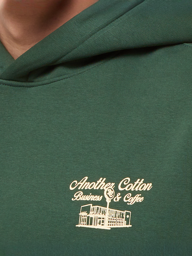 Another Cotton Lab, Workation Oversize Hoodie Bottle, green, Image 3 of 5