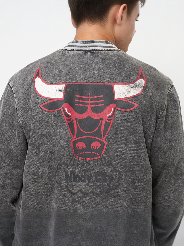 Mitchell & Ness, NBA Oversized Varsity Jacket Chicago Bulls, grey, Image 4 of 5
