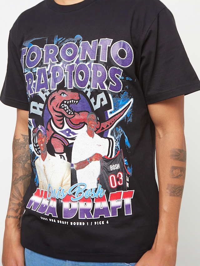 Mitchell & Ness, NBA Draft Day Tee Toronto Raptors, czarny, Obraz 3 z 4