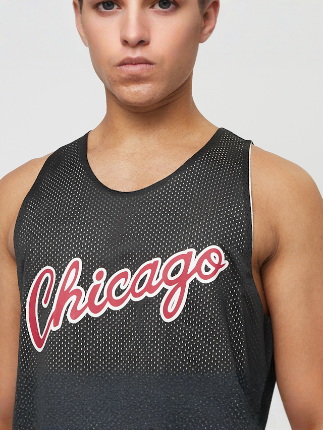 Mitchell & Ness, NBA Reversible Mesh Practice Tank Vintage Logo LA Lakers, black, Image 4 of 9