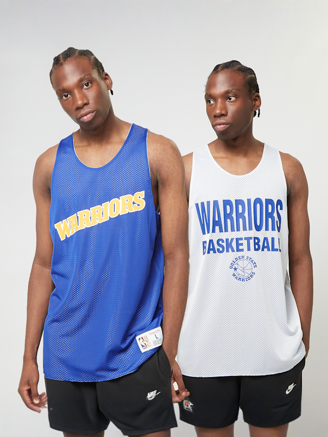 Mitchell & Ness, NBA Reversible Mesh Tank Vintage Logo Golden Warriors, blue, Image 1 of 8
