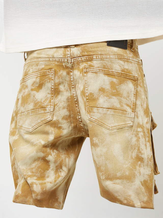 Smoke Rise, Utility Multi Cargo Colored Jeans, beige, Image 4 of 6