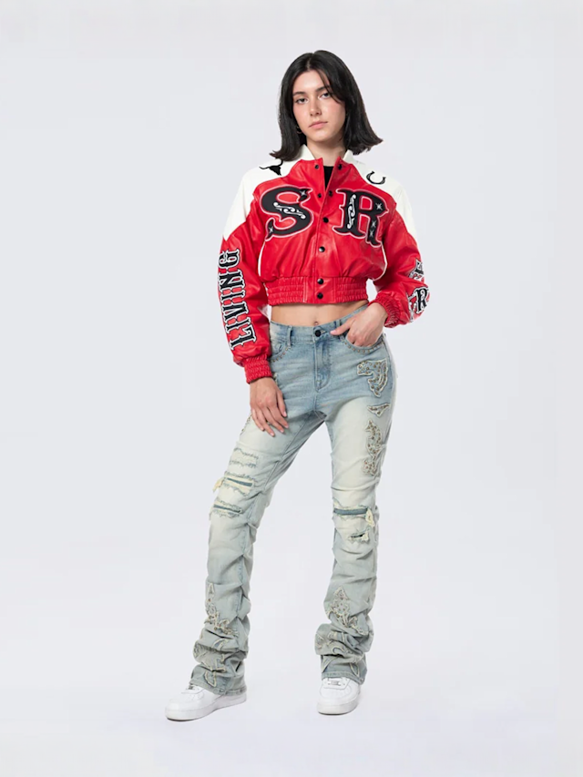 Smoke Rise, High Rise Stacked Western Jeans, blue, Image 7 of 7