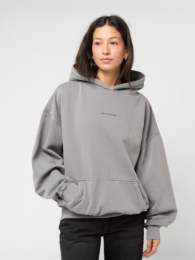 Pegador, Clarita Logo Oversized Hoodie, grey, Image 1 of 4