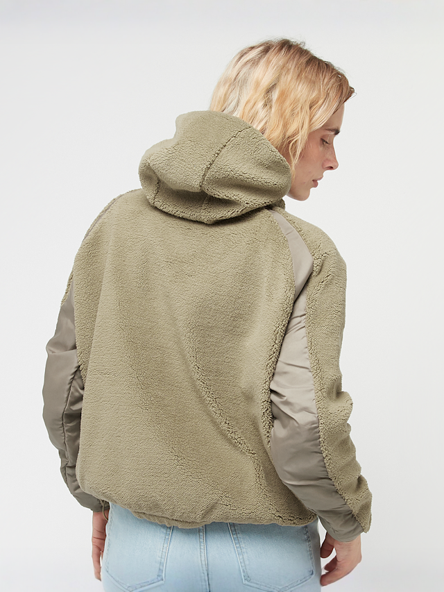 Pegador, Bonny Teddy Fabric Mix Halfzip, groen, Afbeelding 2 van 5