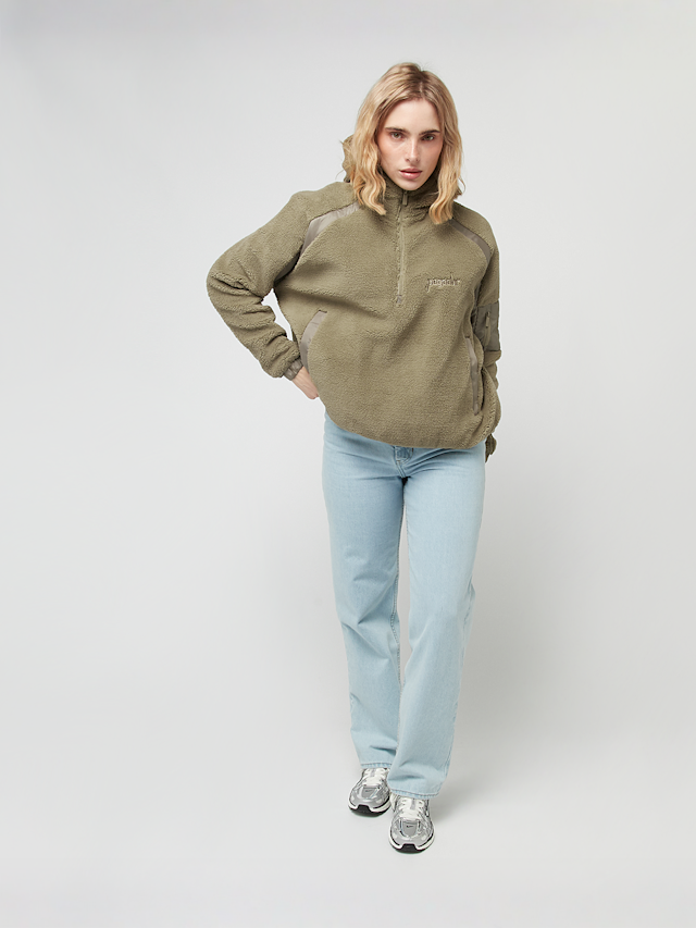 Pegador, Bonny Teddy Fabric Mix Halfzip, green, Image 5 of 5