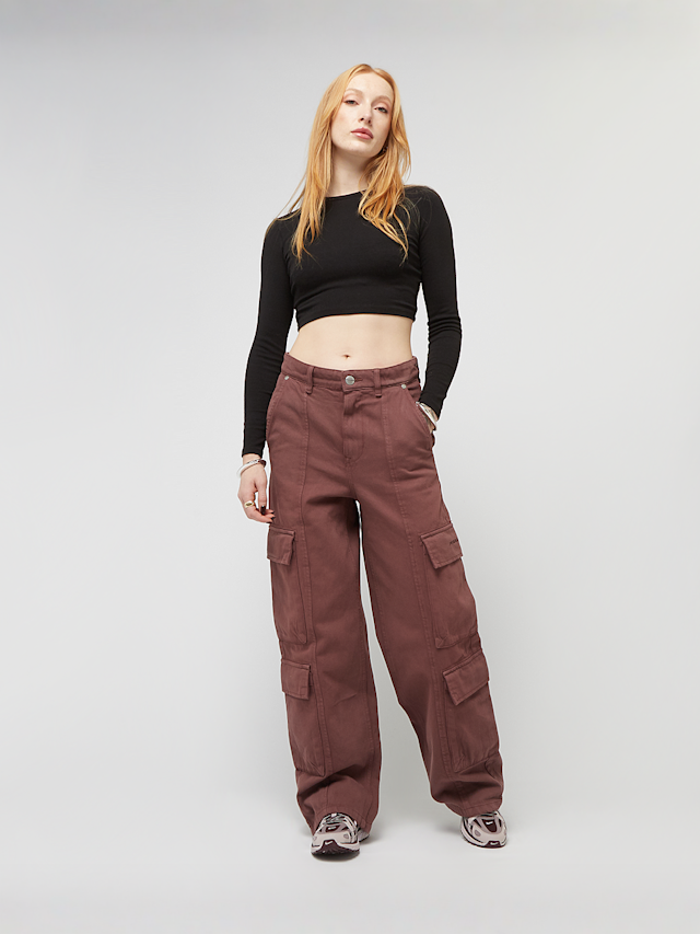 Pegador, Isa Baggy Cargo Jeans, brown, Image 7 of 7
