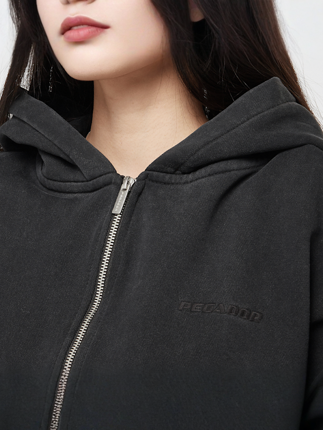 Pegador, Clarita Oversized Sweat Jacket, black, Image 3 of 4
