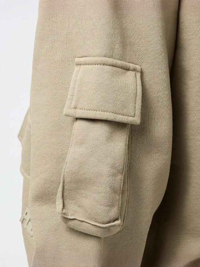 Pegador, Nona Oversized Sweat Jacket, beige, Image 4 of 5