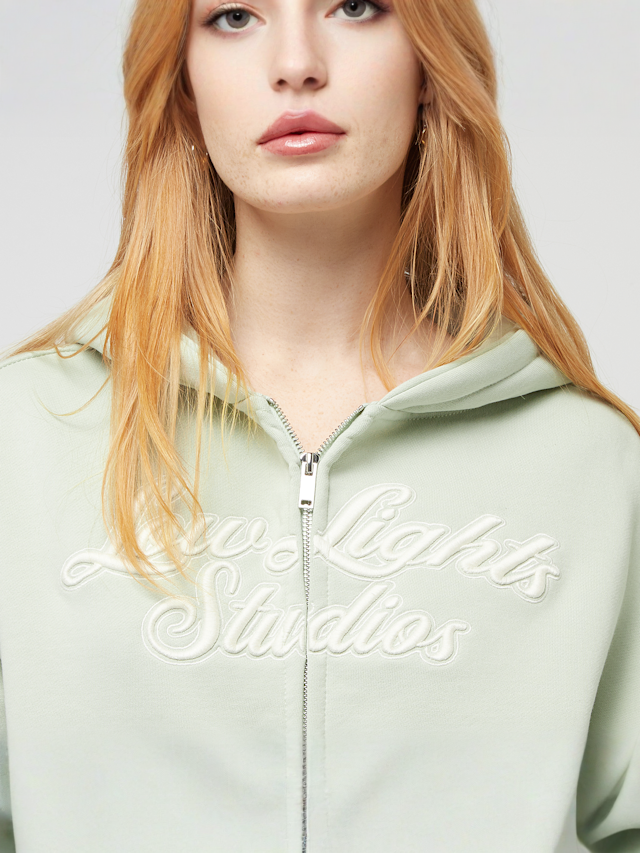 Low Lights Studios, Shutter Zip Hoodie Avalanche, zielony, Obraz 3 z 4