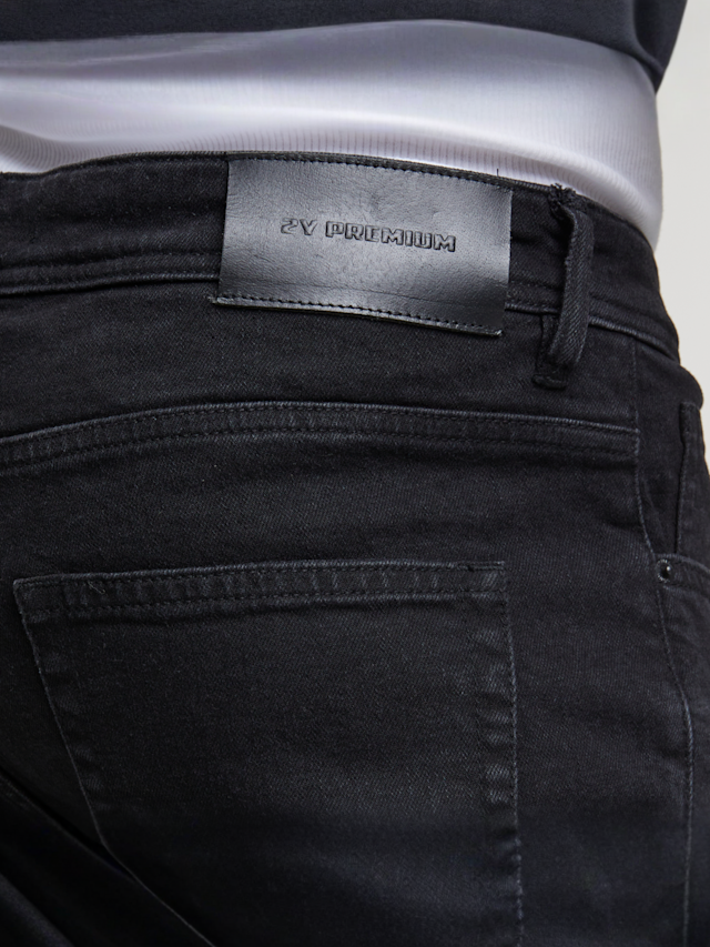 2Y STUDIOS, Oscar Ripped Slim Fit Jeans, zwart, Afbeelding 4 van 5