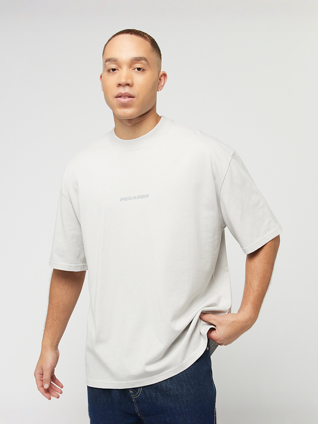 Pegador, Colne Logo Oversized Tee, grey, Image 2 of 5