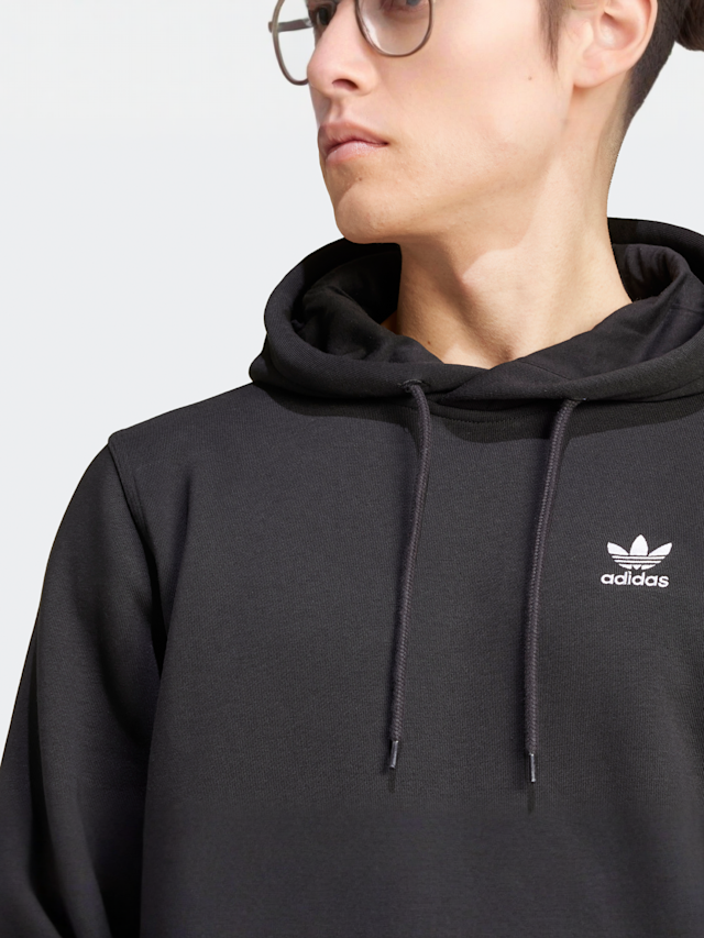 adidas Originals, Trefoil Essentials Hoodie, black, Image 3 of 5